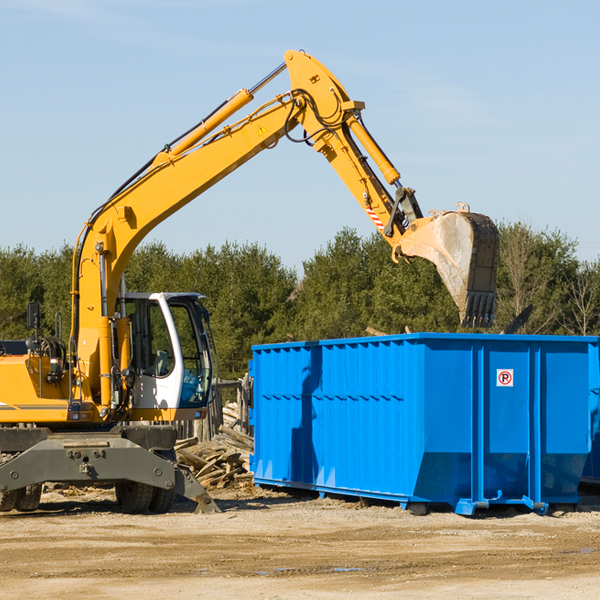 what size residential dumpster rentals are available in Whiting KS